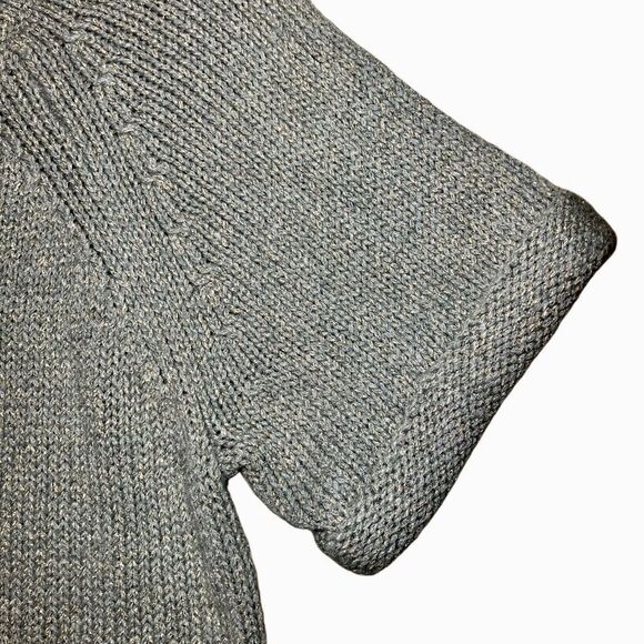 Banana Republic Merino Wool Blend Metallic Sweater in Grey/Gold Women’s S - Picture 3 of 9